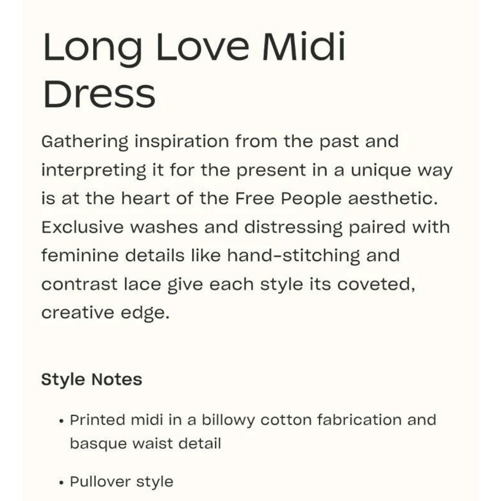 Free People Long Love Triangle Midi Dress Boho Hippy Festival Embroidered EUC S - Picture 3 of 14